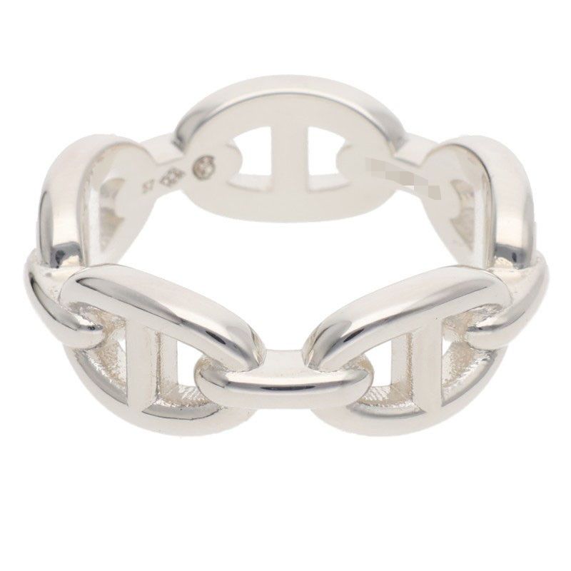 Hermes Chaine D'Ancre Enchainee PM Silver Ring — view 2