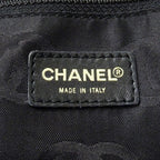 Chanel Wild Stitch Tote Leather Black Gold Shoulder Bag Large — view 6