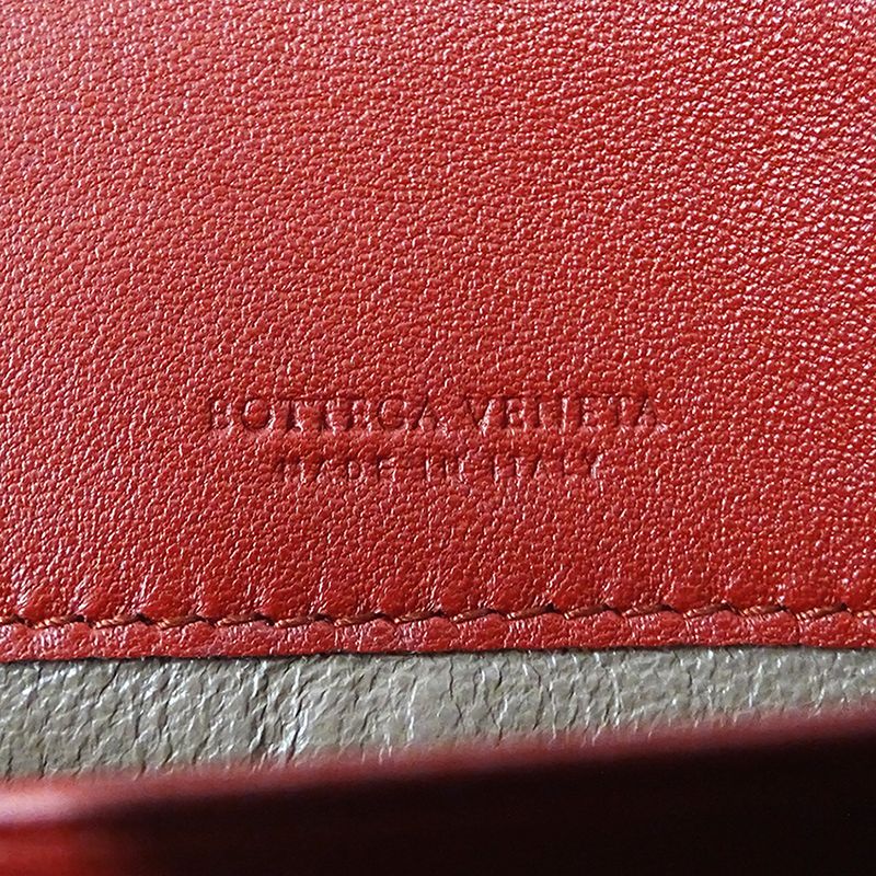 Bottega Veneta Wallet Leather Red Pink Flower — view 5