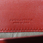Bottega Veneta Wallet Leather Red Pink Flower — view 5