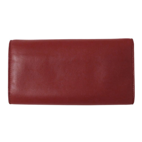 Bottega Veneta Wallet Leather Red Pink Flower — view 2