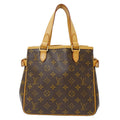 Louis Vuitton Tote Monogram Canvas Batignolles Brown Handbag Going Out Adults