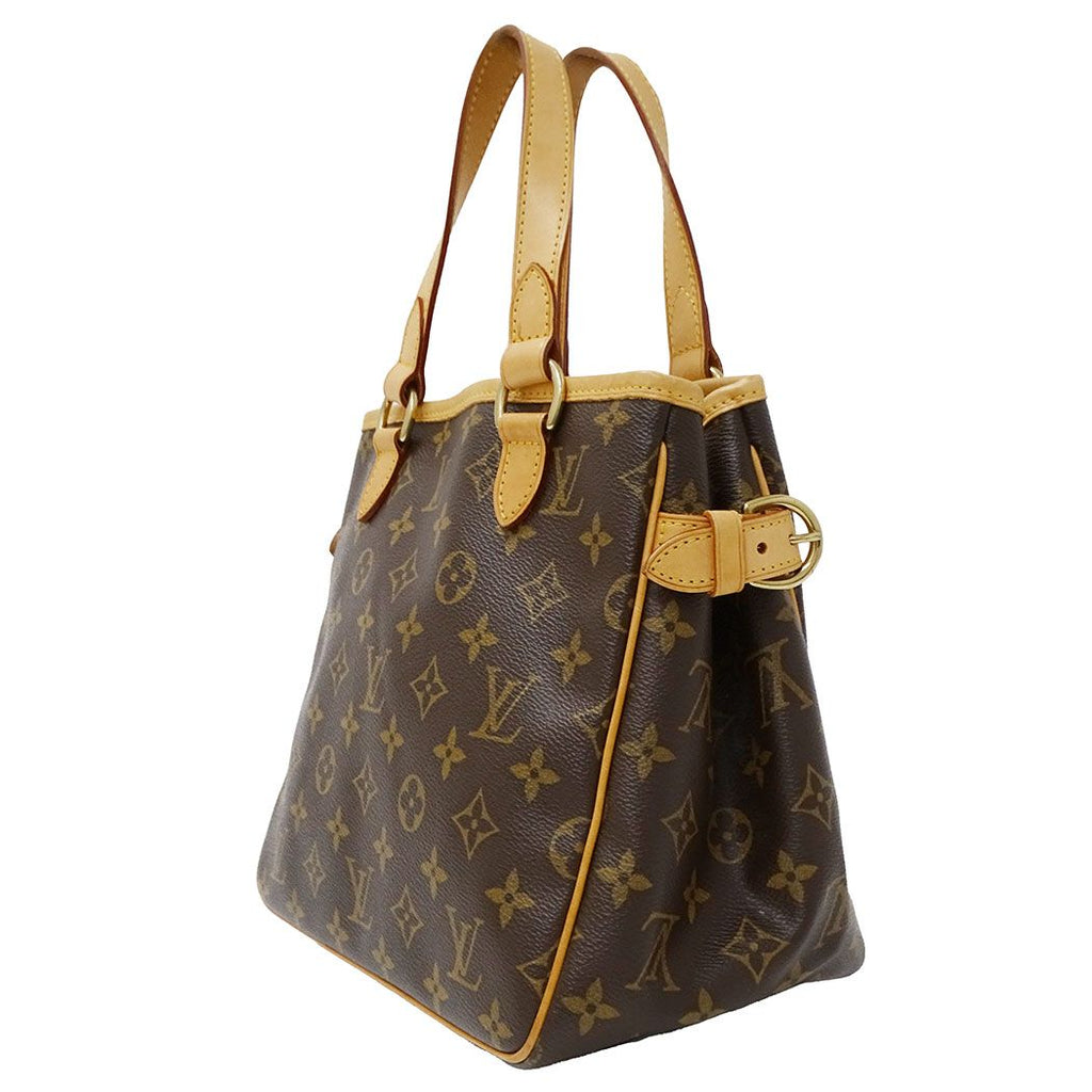 Louis Vuitton Tote Monogram Canvas Batignolles Brown Handbag Going Out Adults