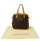 Louis Vuitton Tote Monogram Canvas Batignolles Brown Handbag Going Out Adults