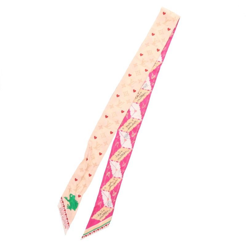 Louis Vuitton Bandeau BB LV Love Letter Monogram Pattern Scarf — view 2