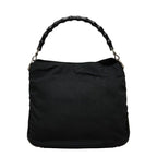 Gucci Bamboo Handbag Black Nylon
