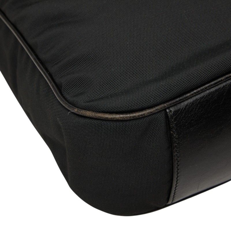 Gucci Bamboo Handbag Black Nylon