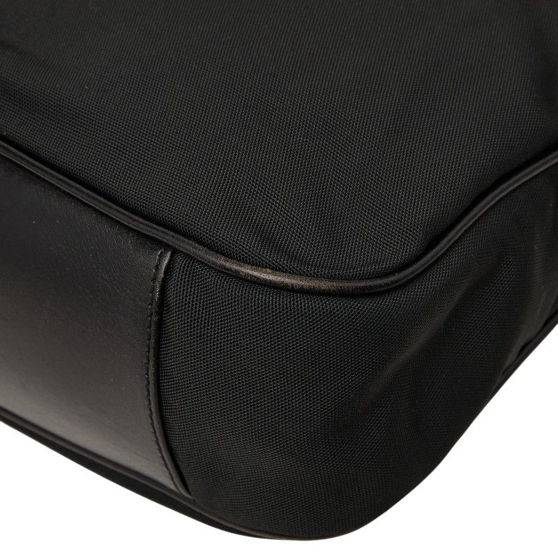 Gucci Bamboo Handbag Black Nylon