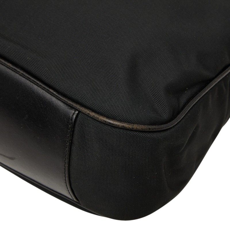 Gucci Bamboo Handbag Black Nylon