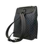 Louis Vuitton Damier Cobalt Newport Backpack Black Navy Leather