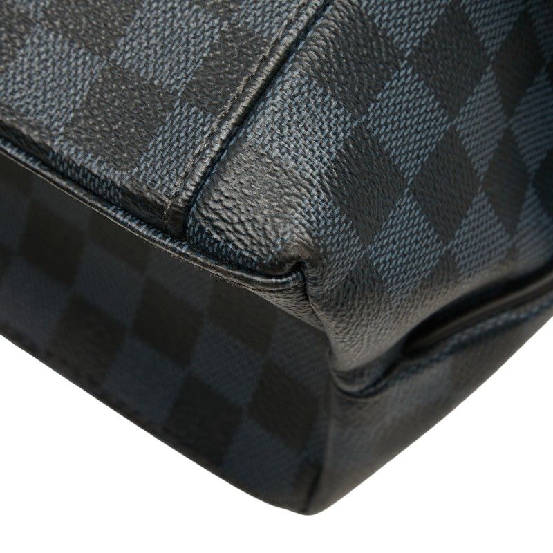 Louis Vuitton Damier Cobalt Newport Backpack Black Navy Leather