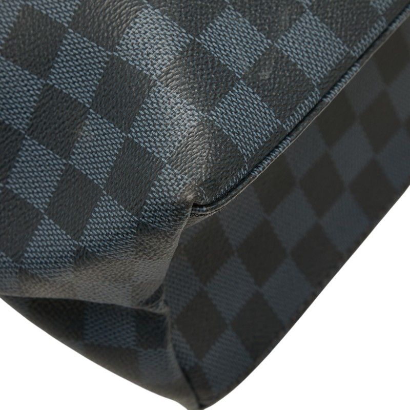 Louis Vuitton Damier Cobalt Newport Backpack Black Navy Leather