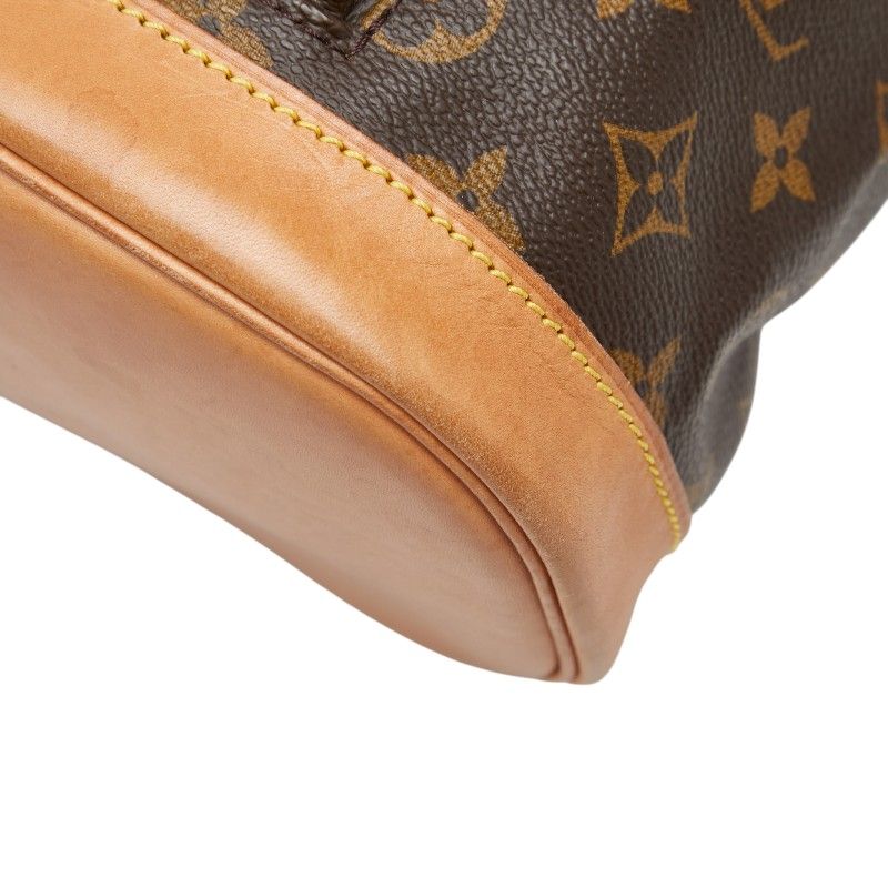 Louis Vuitton Monogram Montsouris MM Backpack Brown Leather