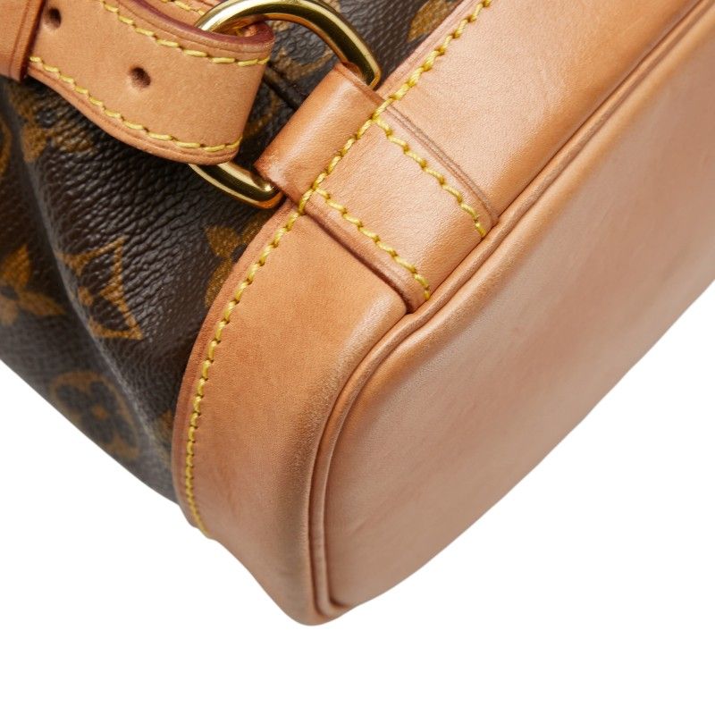 Louis Vuitton Monogram Montsouris MM Backpack Brown Leather