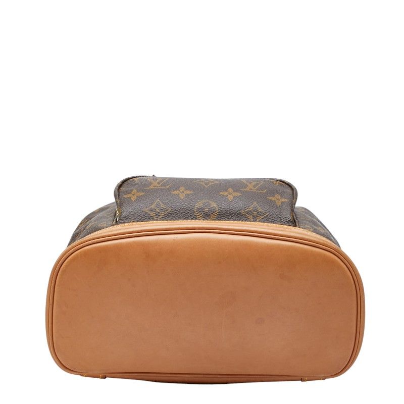 Louis Vuitton Monogram Montsouris MM Backpack Brown Leather