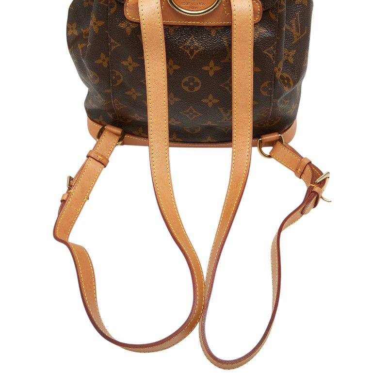 Louis Vuitton Monogram Montsouris MM Backpack Brown Leather