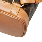 Louis Vuitton Monogram Montsouris MM Backpack Brown Leather