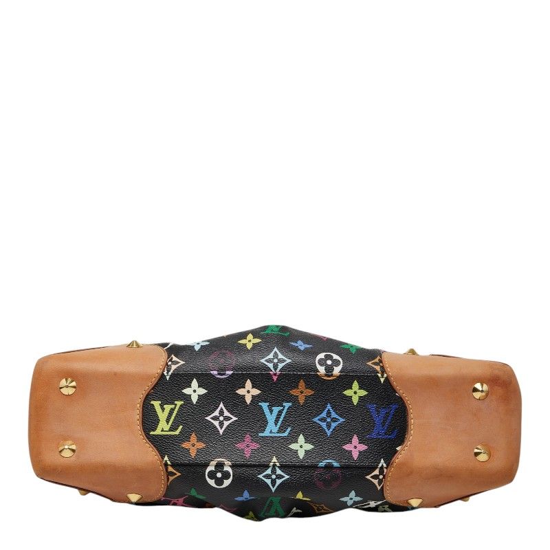 Louis Vuitton Monogram Multicolor Judy MM Chain Shoulder Bag 2-Way Black Leather