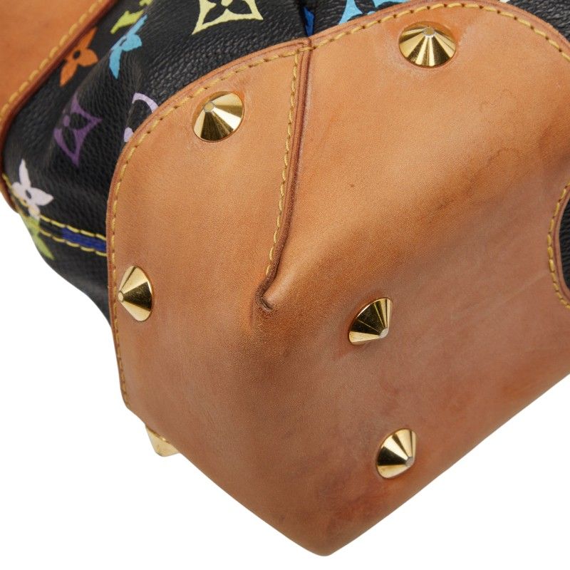 Louis Vuitton Monogram Multicolor Judy MM Chain Shoulder Bag 2-Way Black Leather