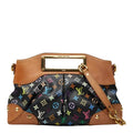 Louis Vuitton Monogram Multicolor Judy MM Chain Shoulder Bag 2-Way Black Leather