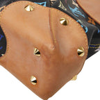 Louis Vuitton Monogram Multicolor Judy MM Chain Shoulder Bag 2-Way Black Leather