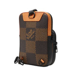 Louis Vuitton Damier Giant Amazon Sling Bag Crossbody Brown Black Leather