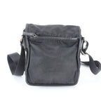 Prada Tessuto Nylon Triangle Logo Leather Shoulder Bag Crossbody Messenger — view 2