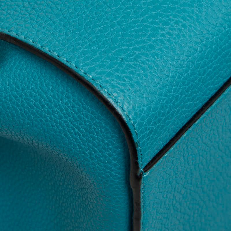 Loewe Hammock Mini 2-Way Shoulder Bag Blue Leather