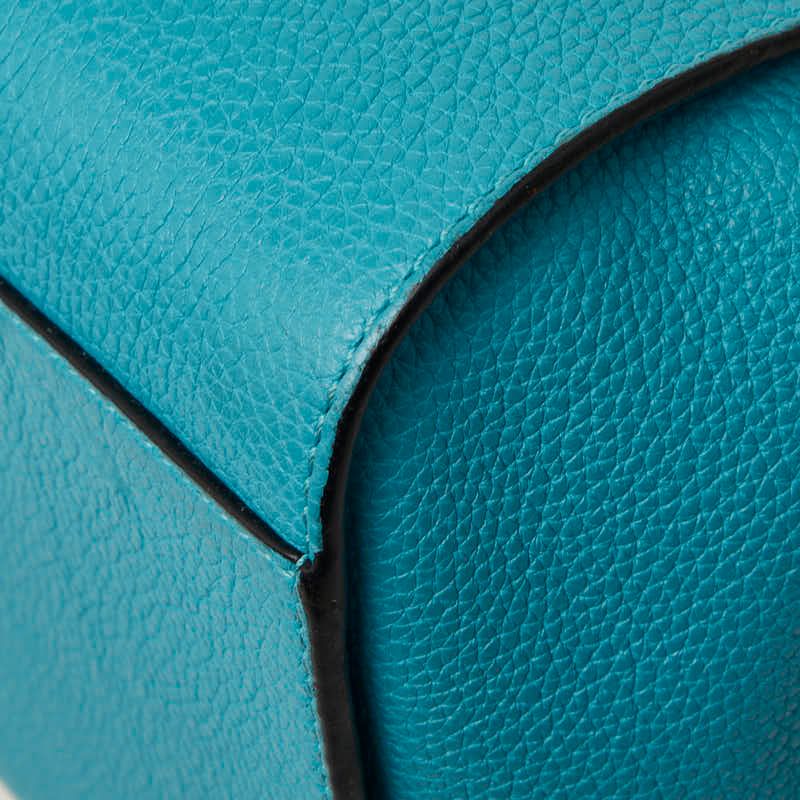 Loewe Hammock Mini 2-Way Shoulder Bag Blue Leather