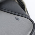 Prada Saffiano Leather Business Document Briefcase Tote Gray — view 9