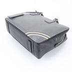 Prada Saffiano Leather Business Document Briefcase Tote Gray — view 5