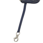 Chanel Quilted CC Logo Coin Purse Navy Leather