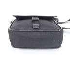 Prada Tessuto Nylon Triangle Logo Leather Shoulder Bag Crossbody Black — view 4