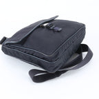 Prada Tessuto Nylon Leather Shoulder Bag Crossbody Messenger Business Navy — view 4