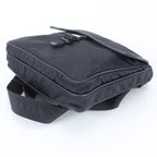 Prada Tessuto Nylon Leather Shoulder Bag Crossbody Messenger Business Navy — view 5