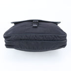 Prada Tessuto Nylon Leather Shoulder Bag Crossbody Messenger Business Navy — view 6
