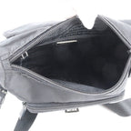 Prada Tessuto Nylon Triangle Logo Leather Shoulder Bag Crossbody Messenger — view 7