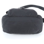 Prada Tessuto Nylon Triangle Logo Leather Shoulder Bag Crossbody Messenger — view 4