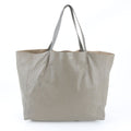 Celine Horizontal Cabas Leather Tote Shoulder Hand Gray