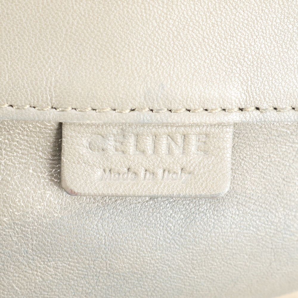 Celine Horizontal Cabas Leather Tote Shoulder Hand Gray — view 9