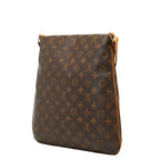 Louis Vuitton Monogram Musette Crossbody Shoulder Bag Brown Leather