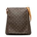 Louis Vuitton Monogram Musette Crossbody Shoulder Bag Brown Leather