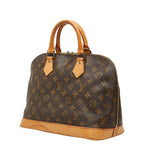 Louis Vuitton Monogram Alma PM Handbag Brown Leather