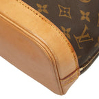 Louis Vuitton Monogram Alma PM Handbag Brown Leather
