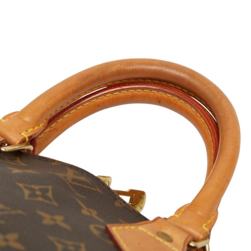 Louis Vuitton Monogram Alma PM Handbag Brown Leather