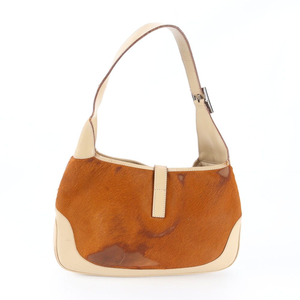 Gucci Jackie Calf Hair Leather 001 Shoulder Bag Hand — view 3