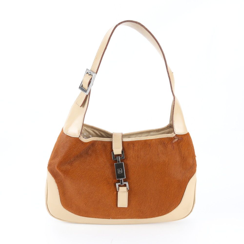 Gucci Jackie Calf Hair Leather 001 Shoulder Bag Hand