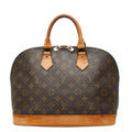 Louis Vuitton Monogram Alma PM Handbag Brown Leather