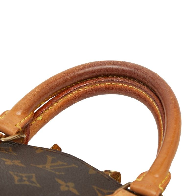 Louis Vuitton Monogram Alma PM Handbag Brown Leather