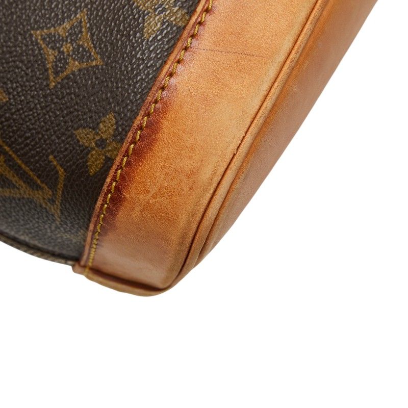 Louis Vuitton Monogram Alma PM Handbag Brown Leather